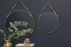 Kiko Round Mirror - Brass