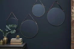 Kiko Round Mirror - Brass