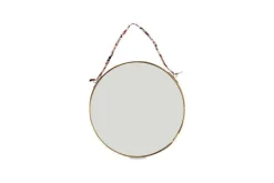 Kiko Round Mirror - Brass