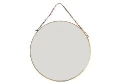 Kiko Round Mirror - Brass