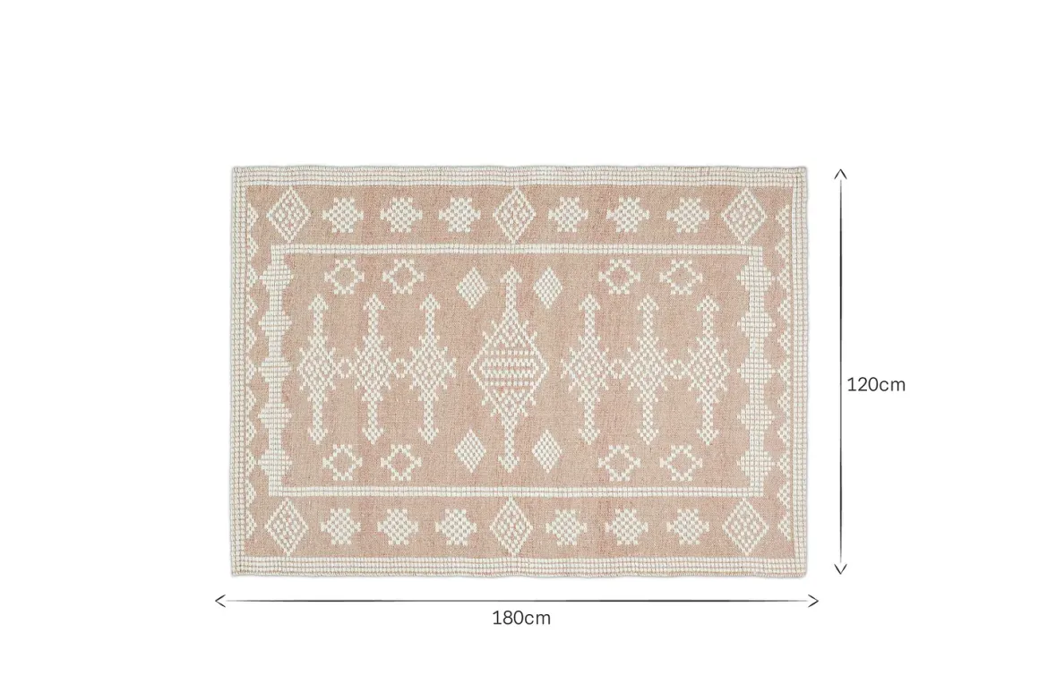 Kittale Wool & Recycled PET Rug - Dusty Pink