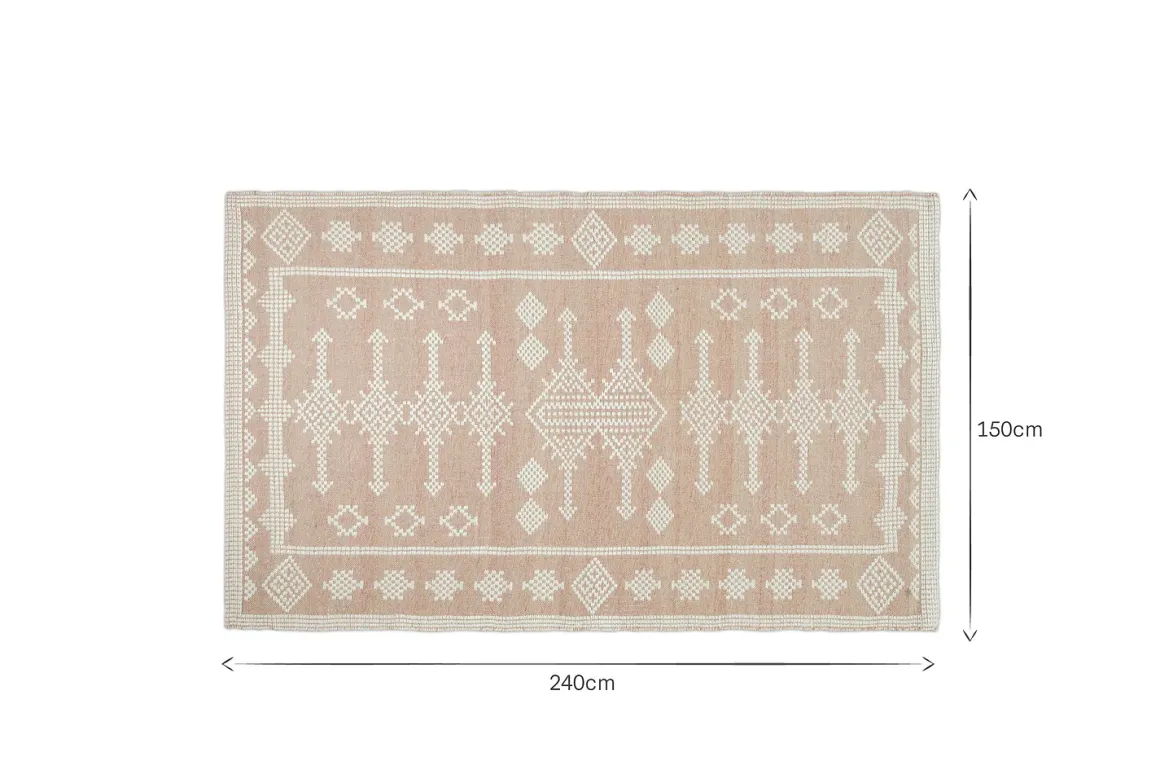 Kittale Wool & Recycled PET Rug - Dusty Pink