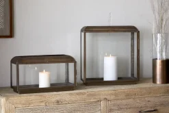 Kiwanda Tall Lantern - Antique Brass