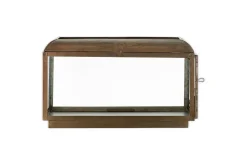 Kiwanda Wide Lantern - Antique Brass