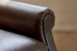 Knada Leather Armchair - Chocolate Brown