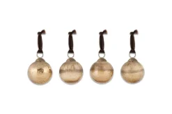 Konara Baubles - Gold Crackle (Set of 4)