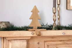 Kotta Stocking Tree Holder - Antique Brass