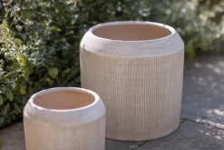 Kubo Ceramic Planter - Cream
