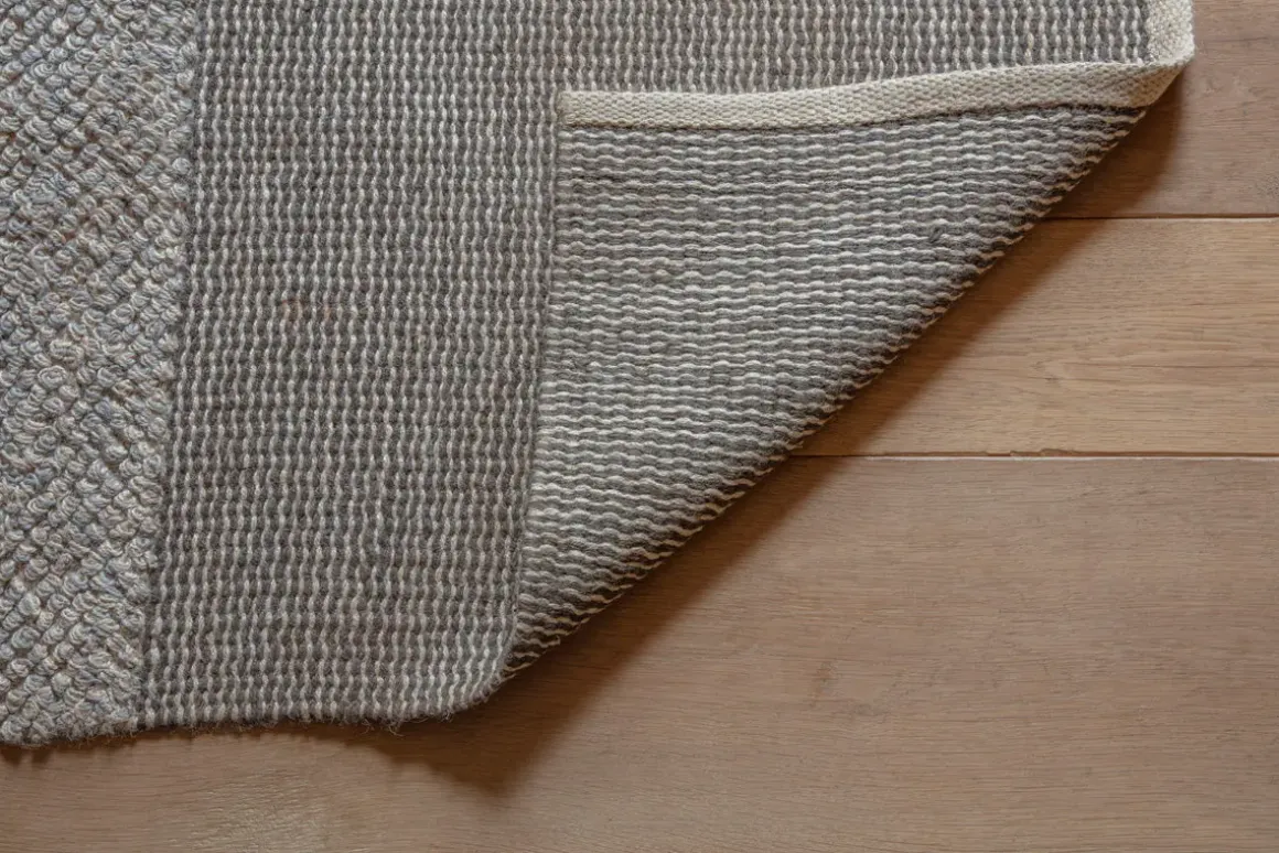 Kufri Jute Rug - Soft Blue & Brown