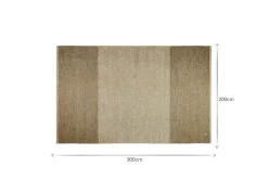 Kufri Jute Rug - Soft Blue & Brown