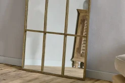 Kurci Rectangular Full Length Mirror - Antique Brass