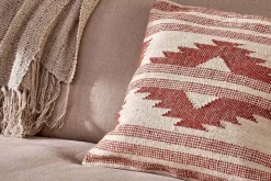 Kutha Kilim Cushion Cover - Cream - Square