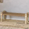 Kutumba Woven Indian Bench - Natural