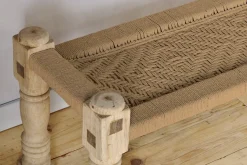 Kutumba Woven Indian Bench - Natural