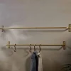 Laila Iron Hanging Rail - Brass