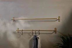Laila Iron Hanging Rail - Brass