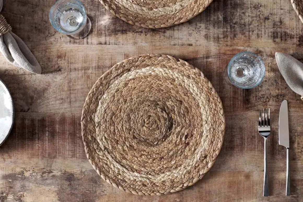 Lam Round Tablemats - Natural (Set of 4)
