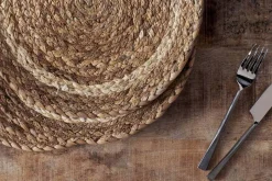 Lam Round Tablemats - Natural (Set of 4)