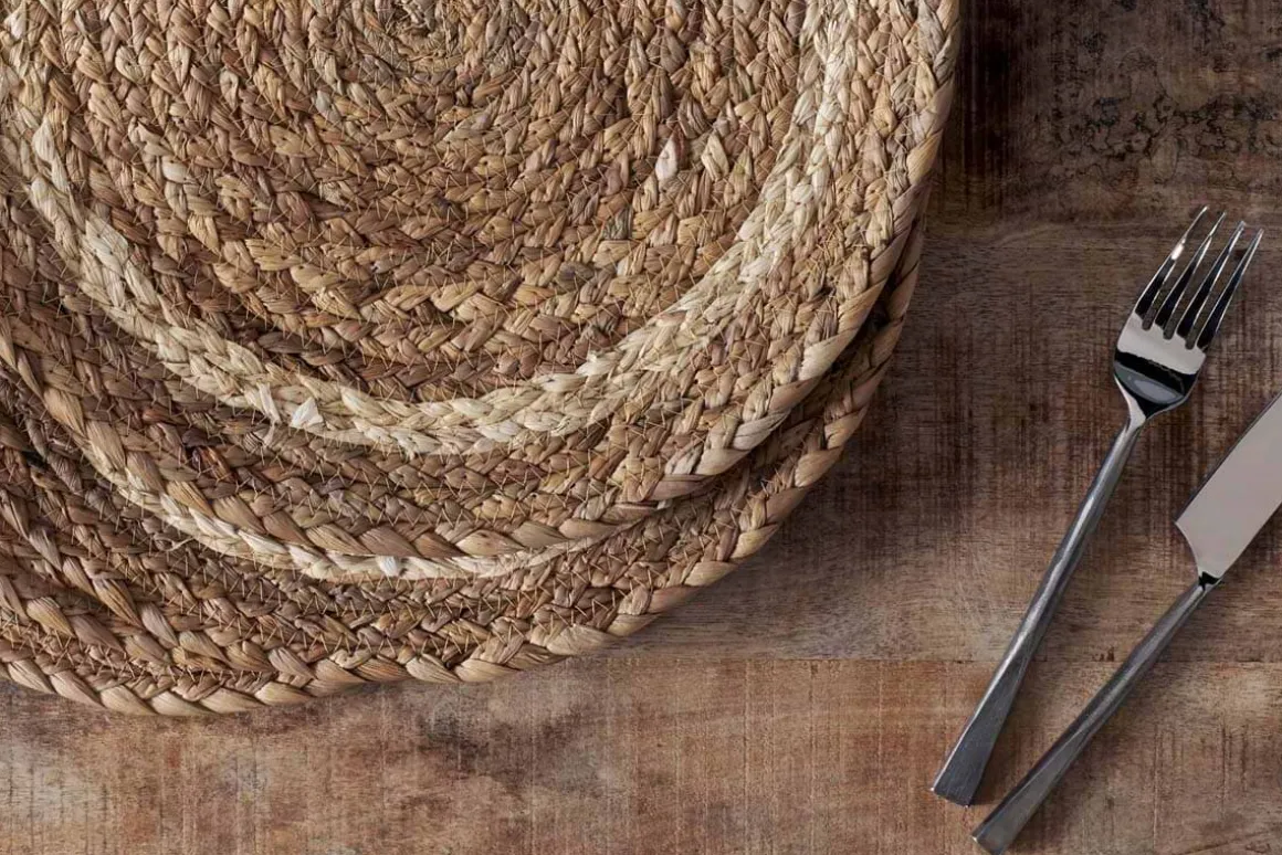 Lam Round Tablemats - Natural (Set of 4)