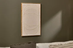 Larisa Cotton & Mango Wood Wall Art - Natural