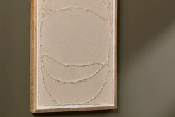 Larisa Cotton & Mango Wood Wall Art - Natural