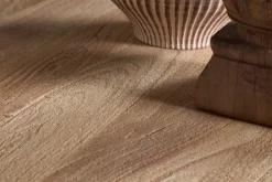 Laya Round Carved Coffee Table - Natural