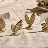 Leaf Brass Place Card Holders (Set of 4)