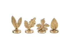 Leaf Brass Place Card Holders (Set of 4)