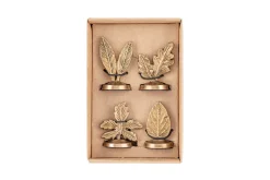 Leaf Brass Place Card Holders (Set of 4)