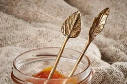 Leaf Spoon Gift Set - Antique Brass (Set of 2)