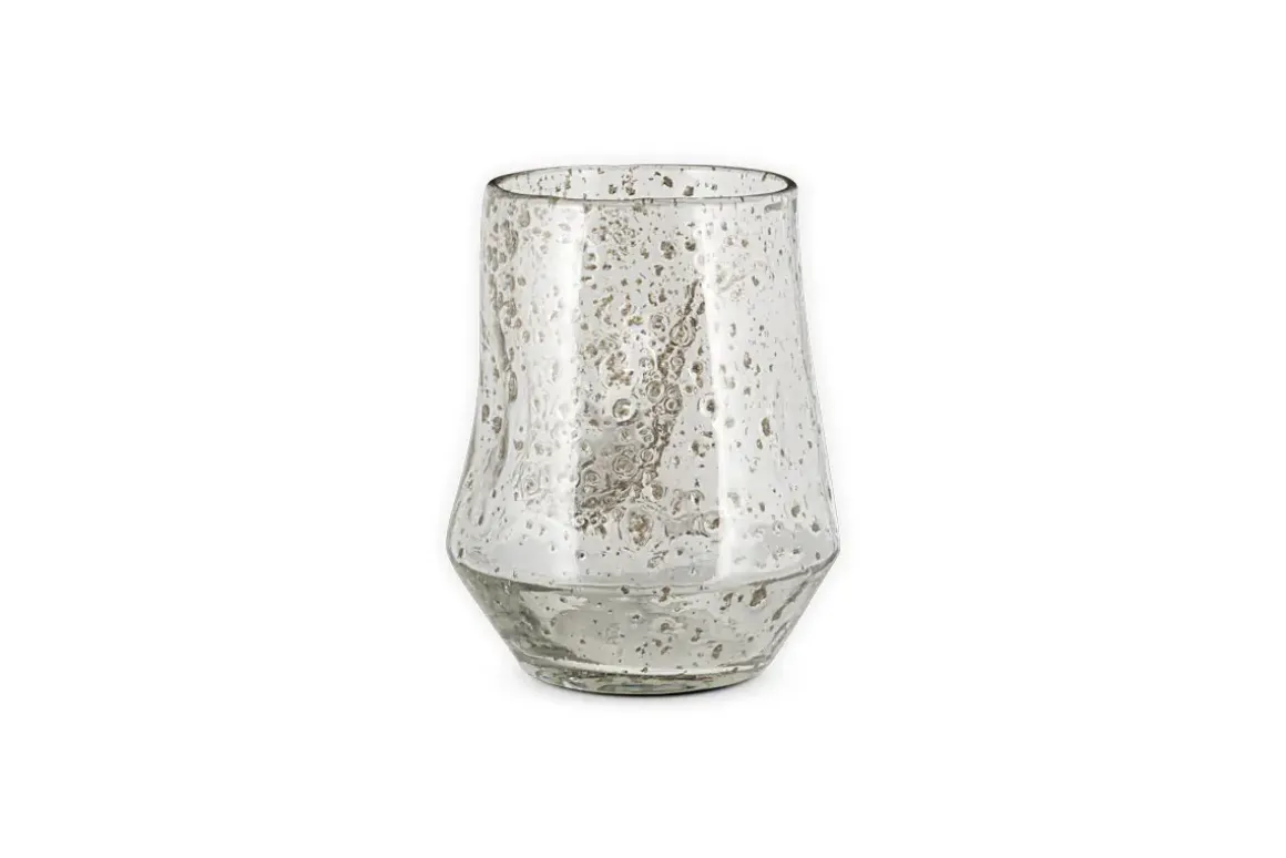 Linora Recycled Glass Tealight Holder - Clear