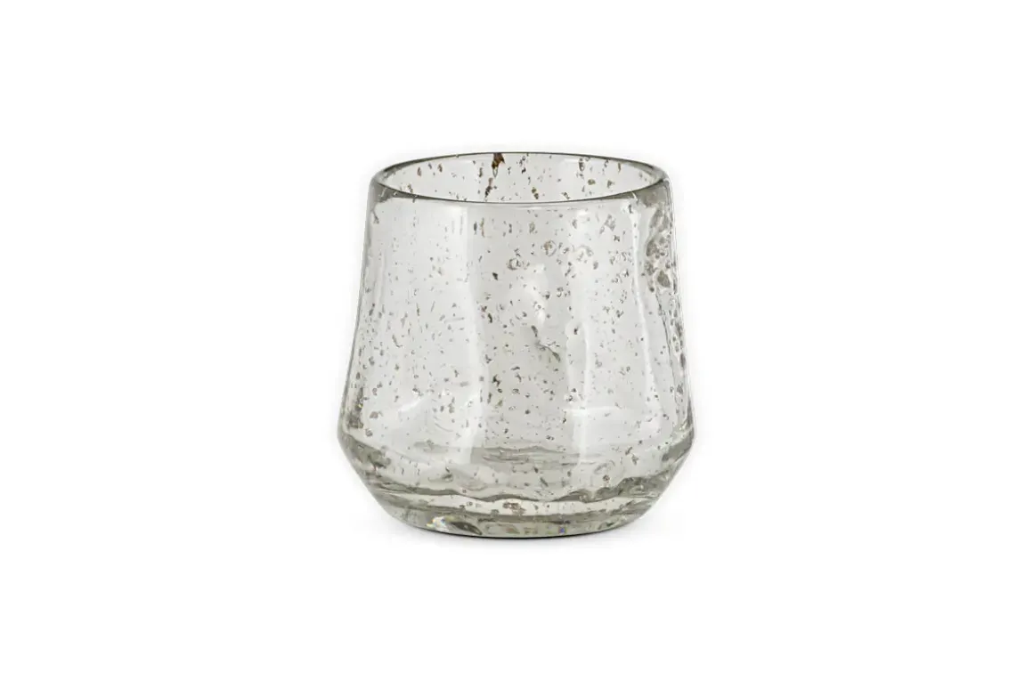 Linora Recycled Glass Tealight Holder - Clear