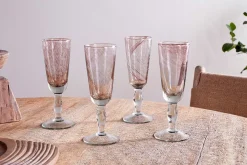 Llanera Champagne Glass - Plum - (Set of 4)