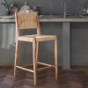 Lohanda Acacia & Munja Grass Counter Chair - Natural
