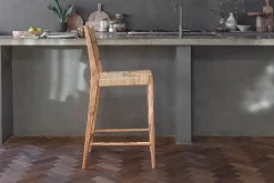 Lohanda Acacia & Munja Grass Counter Chair - Natural