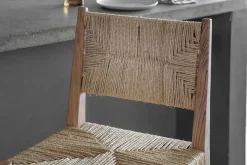 Lohanda Acacia & Munja Grass Counter Chair - Natural