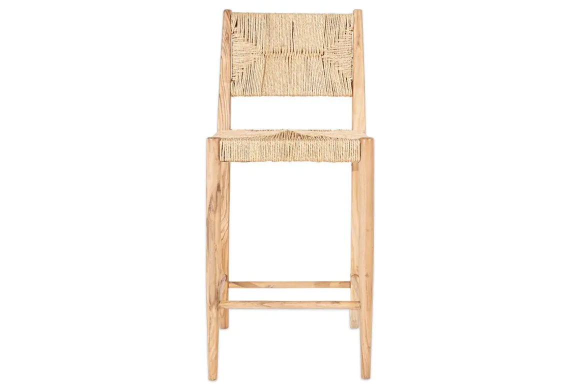 Lohanda Acacia & Munja Grass Counter Chair - Natural