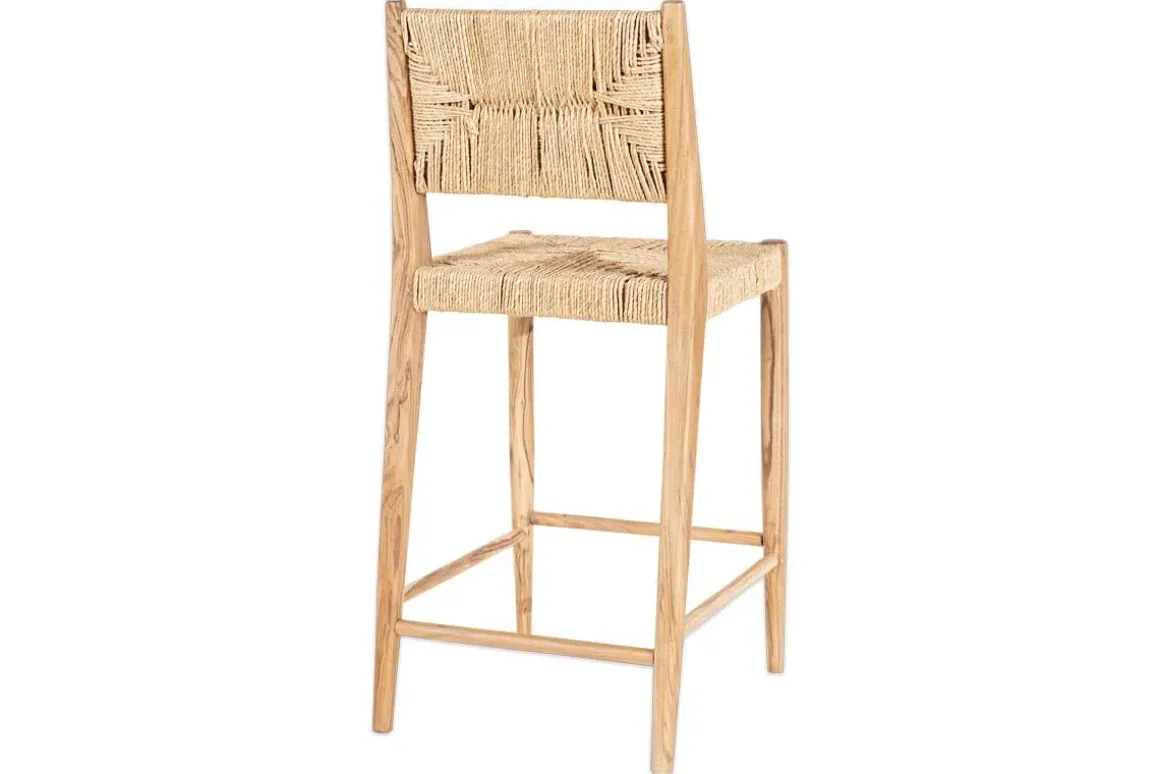 Lohanda Acacia & Munja Grass Counter Chair - Natural