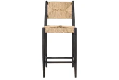 Lohanda Acacia & Munja Grass Counter Chair - Charcoal