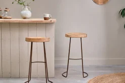 Loko Mango Wood Stool - Tall