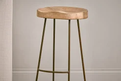 Loko Mango Wood Stool - Tall