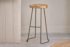 Loko Mango Wood Stool - Tall