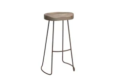 Loko Mango Wood Stool - Tall