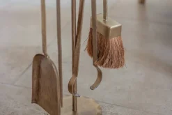 Lowada Iron Fireside Tools - Antique Brass