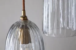 Lumina Fluted Recycled Glass Cluster Light - Clear