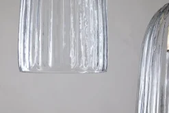 Lumina Fluted Recycled Glass Cluster Light - Clear