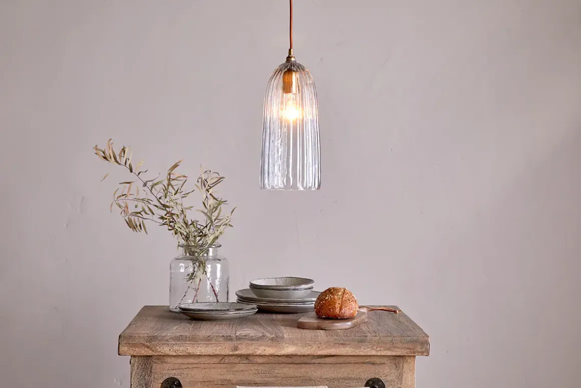 Lumina Recycled Glass Pendant - Clear