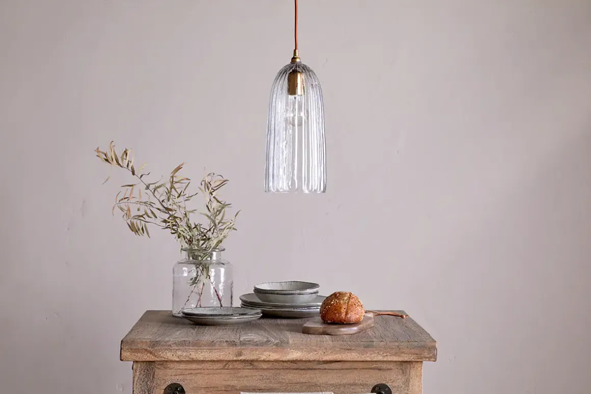 Lumina Recycled Glass Pendant - Clear