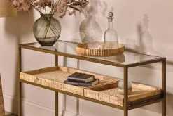 Luzon Iron & Mango Wood Display Console Table