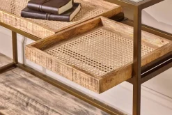 Luzon Iron & Mango Wood Display Console Table